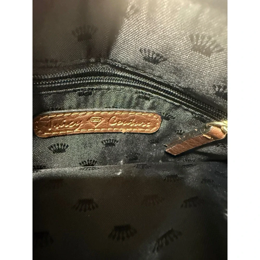 Juicy Couture Sequin Wristlet Women OS Rose Gold Tassel Dual Zip Clutch Bag